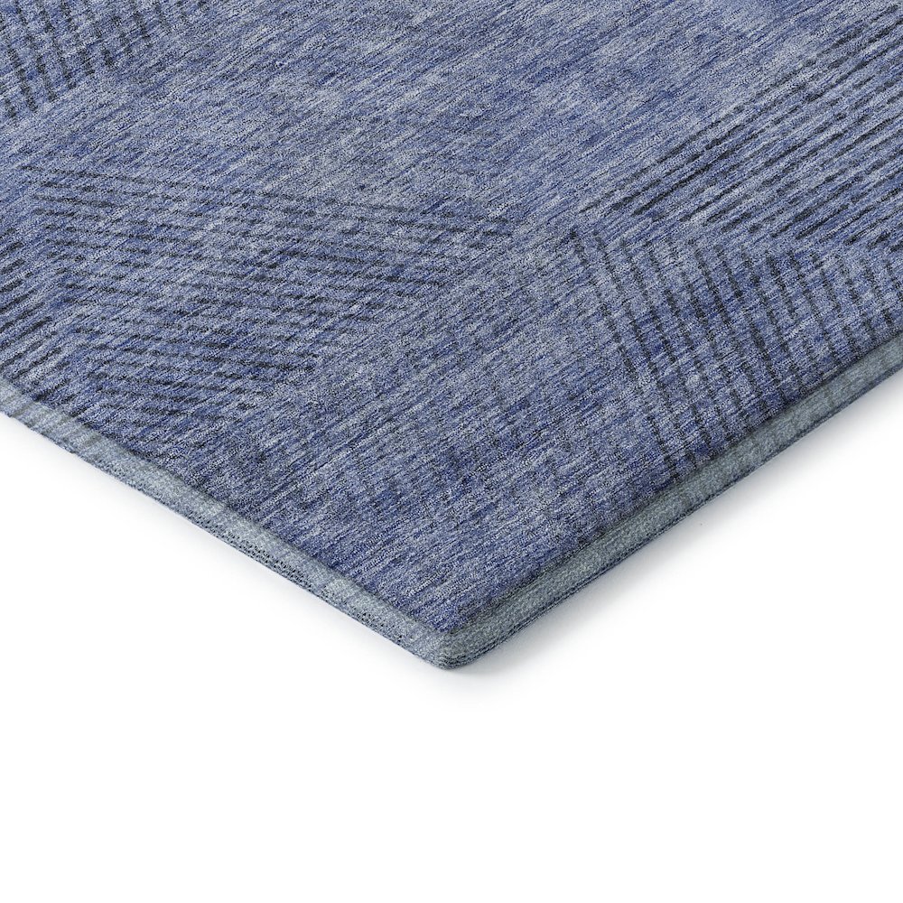Premium Machine Washable Mayfield AMF777 Blue 9' x 12' Rug. Picture 3