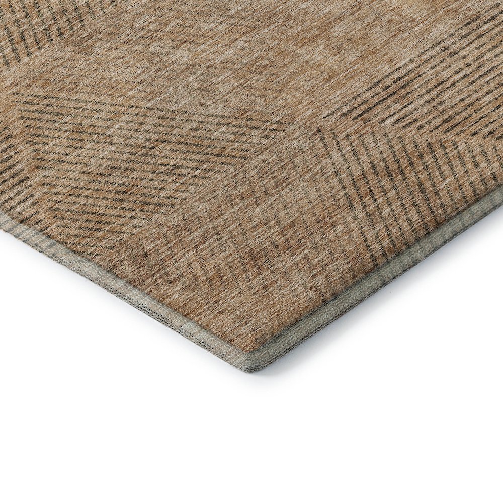 Premium Machine Washable Mayfield AMF777 Copper 9' x 12' Rug. Picture 3