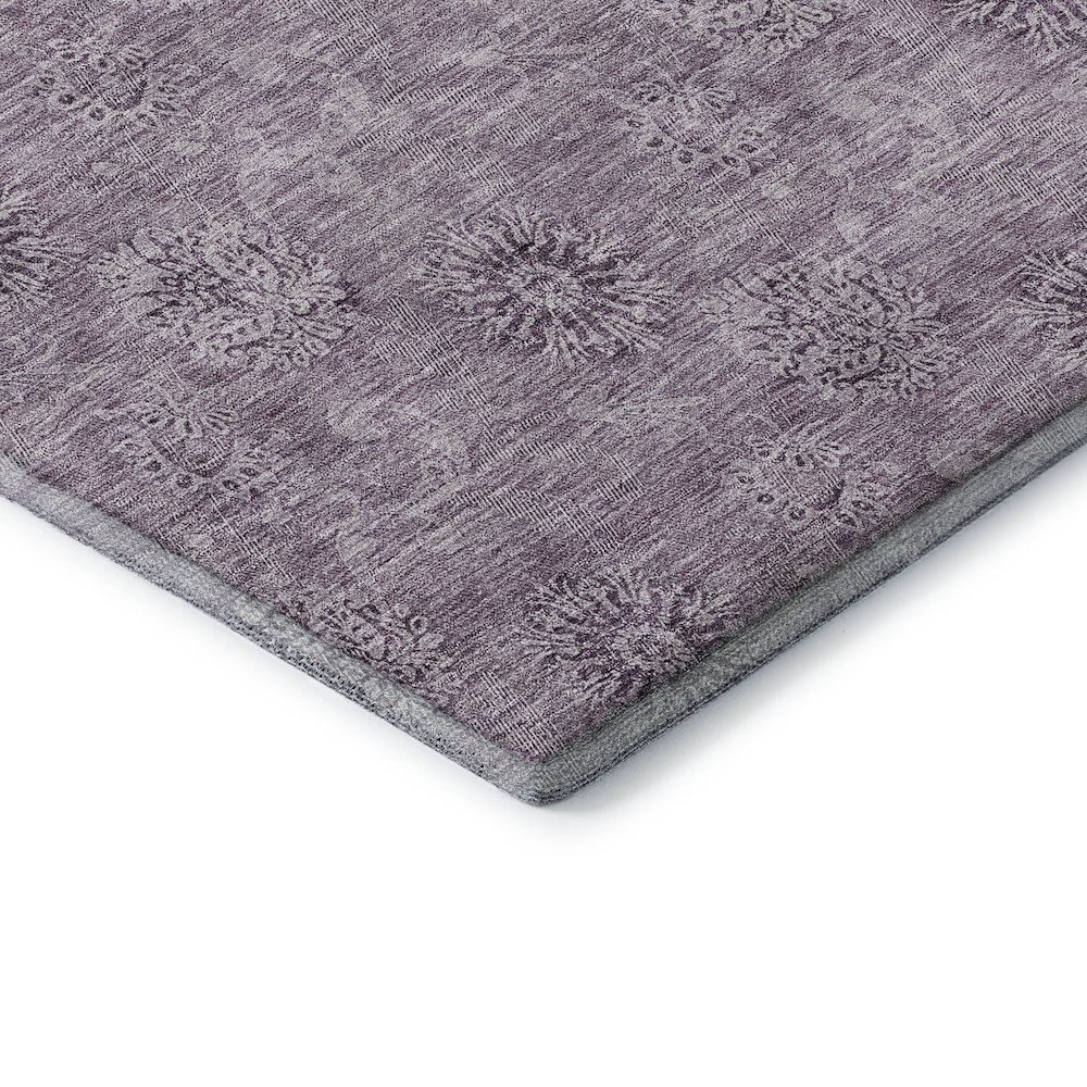 Premium Machine Washable Mayfield AMF789 Plum 9' x 12' Rug. Picture 3
