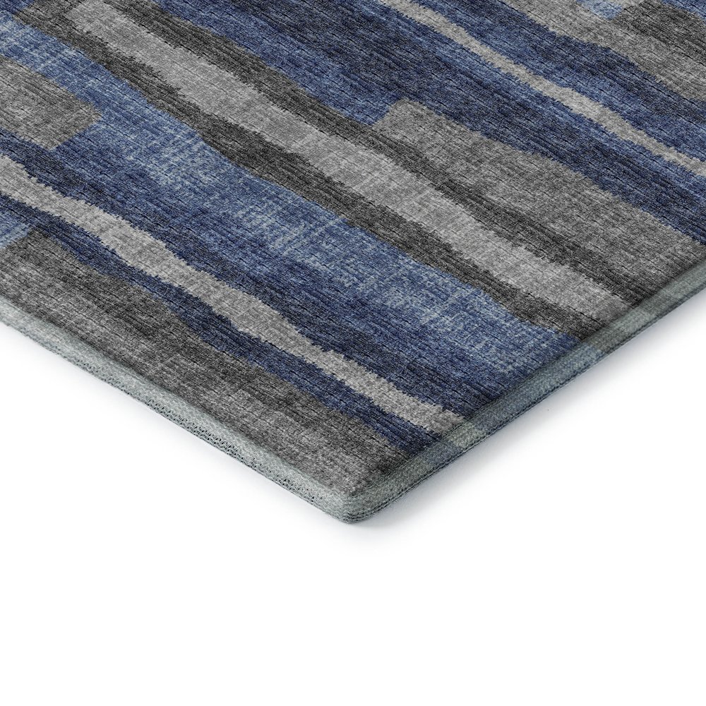 Premium Machine Washable Mayfield  Blue 9' x 12' Rug. Picture 3