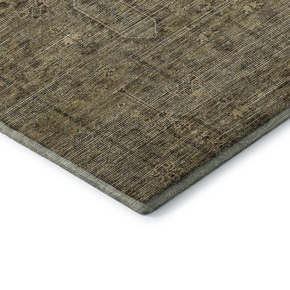 Premium Machine Washable Mayfield AMF790 Brown 9' x 12' Rug. Picture 3