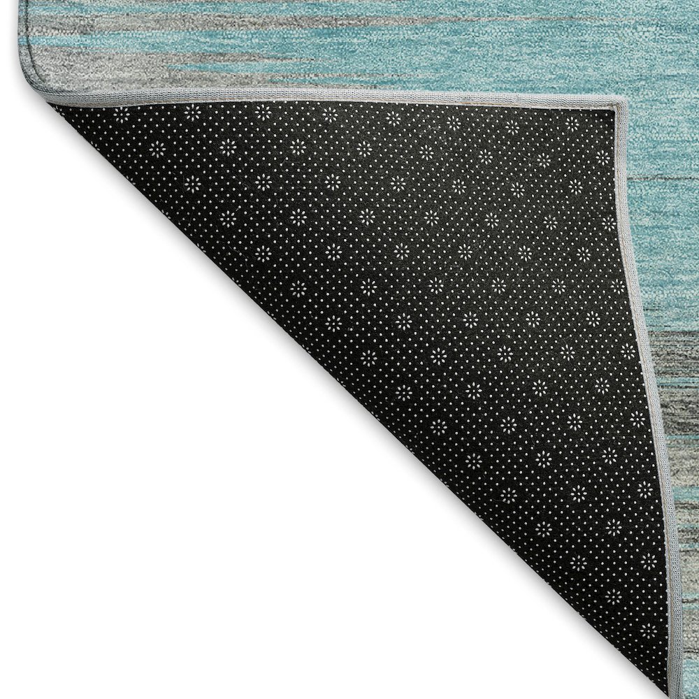 Premium Machine Washable Mayfield AMF793 Teal 9' x 12' Rug. Picture 2