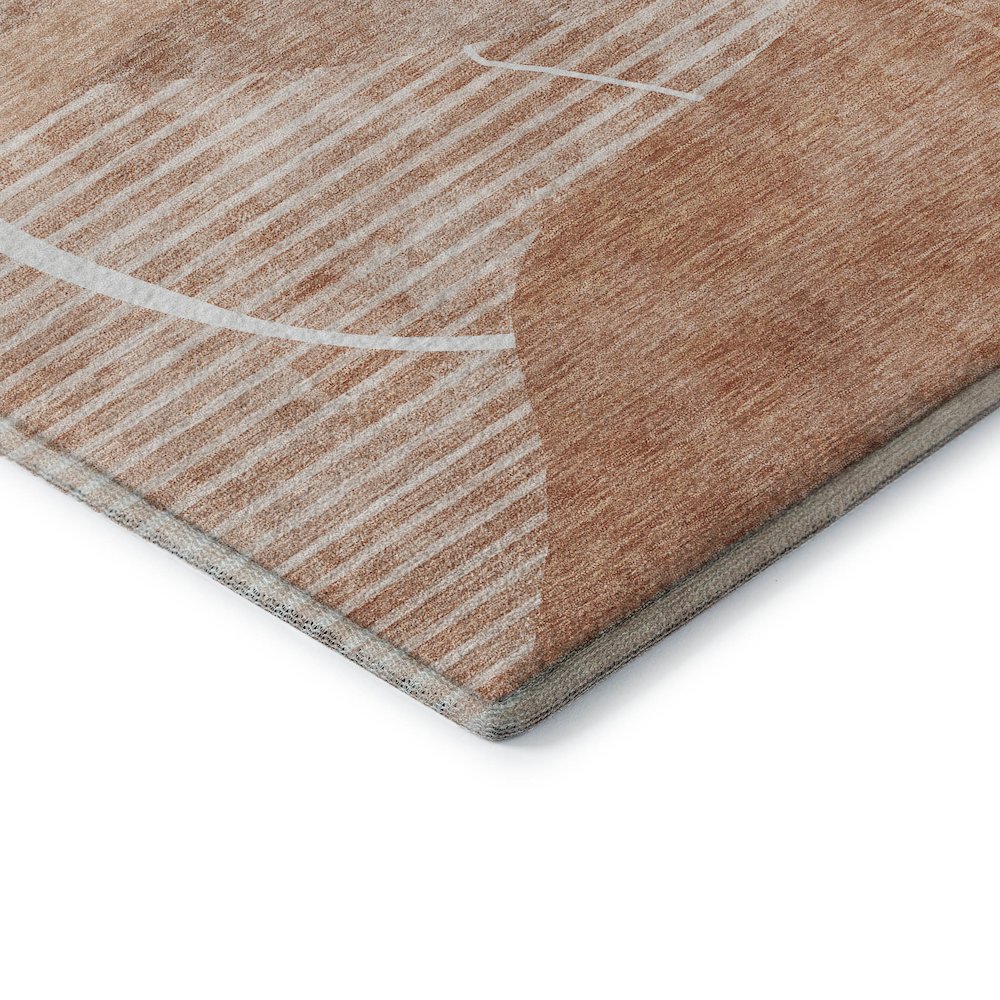 Premium Machine Washable Mayfield AMF805 Salmon 9' x 12' Rug. Picture 3