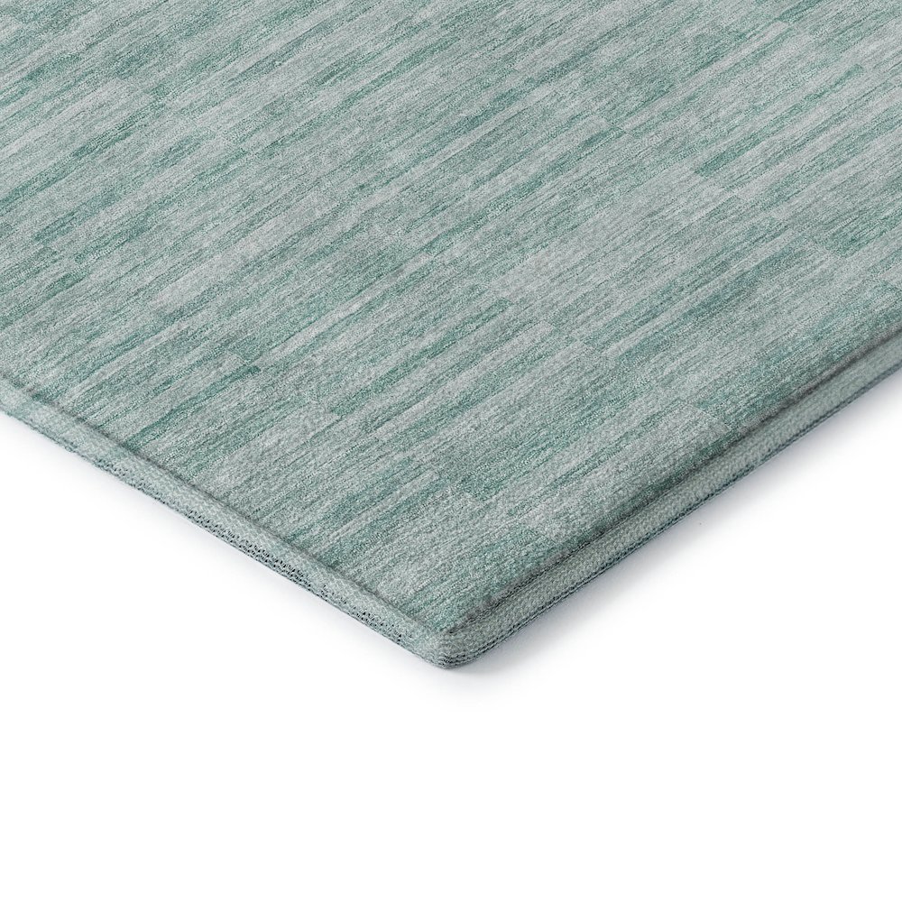 Premium Machine Washable Mayfield AMF817 Turquoise 9' x 12' Rug. Picture 3