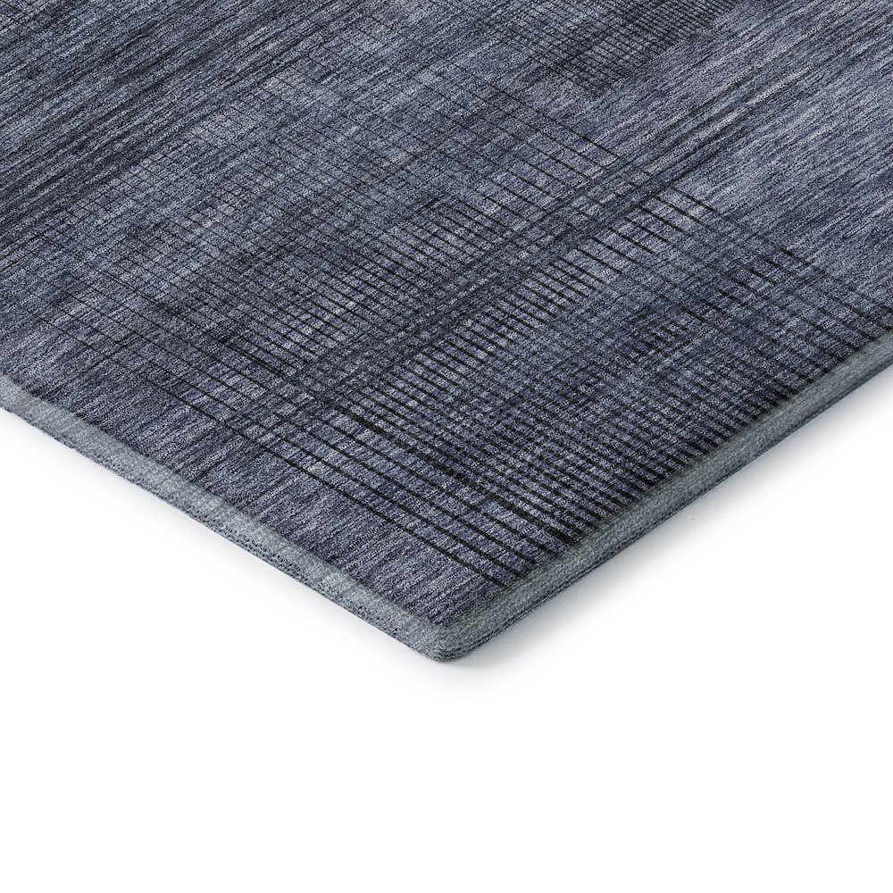 Premium Machine Washable Mayfield AMF820 Navy 9' x 12' Rug. Picture 3