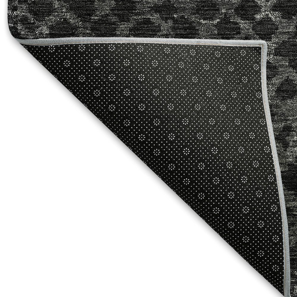 Premium Machine Washable Mayfield AMF825 Charcoal 9' x 12' Rug. Picture 2