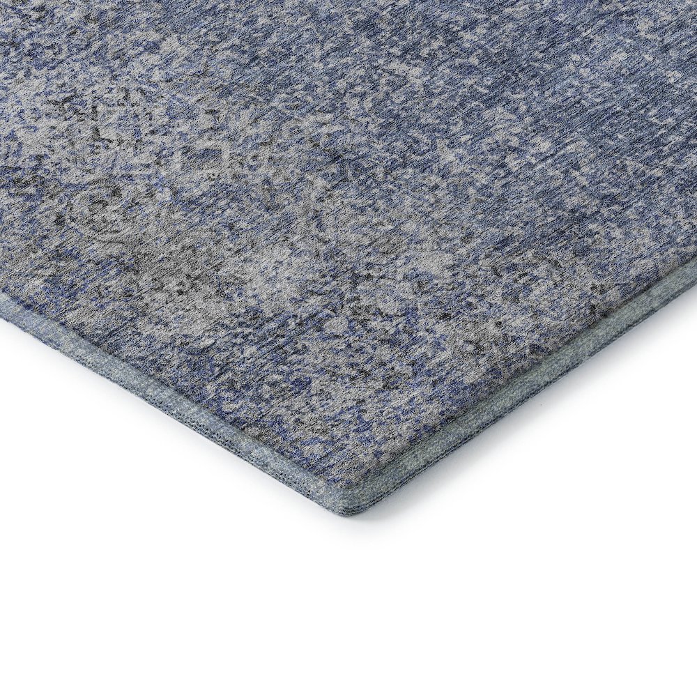 Premium Machine Washable Mayfield AMF840 Blue 9' x 12' Rug. Picture 3