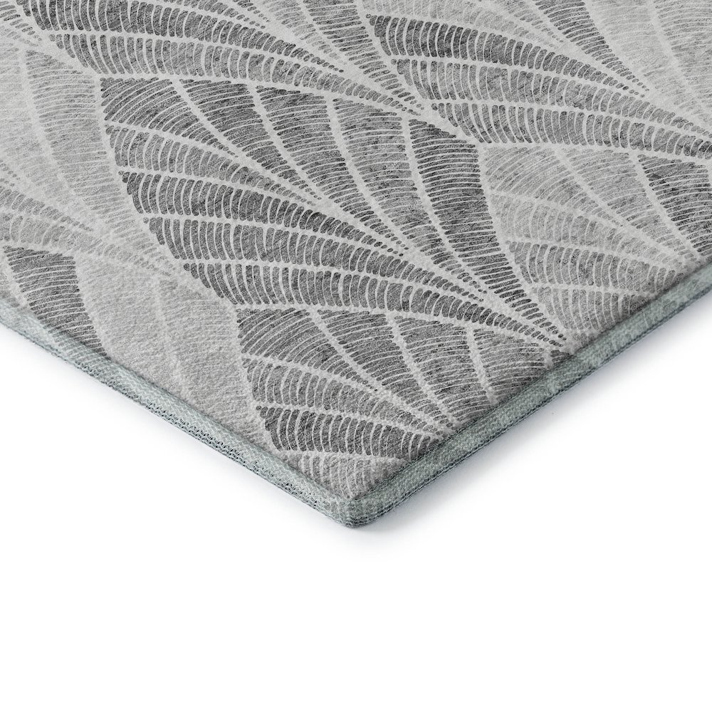 Premium Machine Washable Mayfield AMF851 Gray 9' x 12' Rug. Picture 3