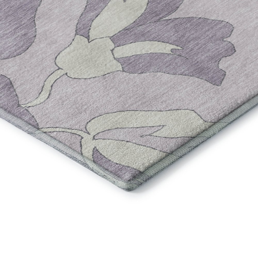 Premium Machine Washable Mayfield AMF857 Lavender 9' x 12' Rug. Picture 3