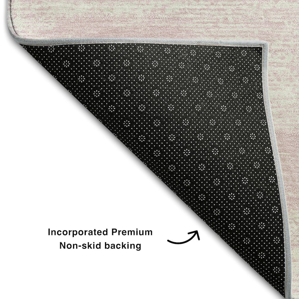 Premium Machine Washable Mayfield AMF859 Pink 9' x 12' Rug. Picture 2
