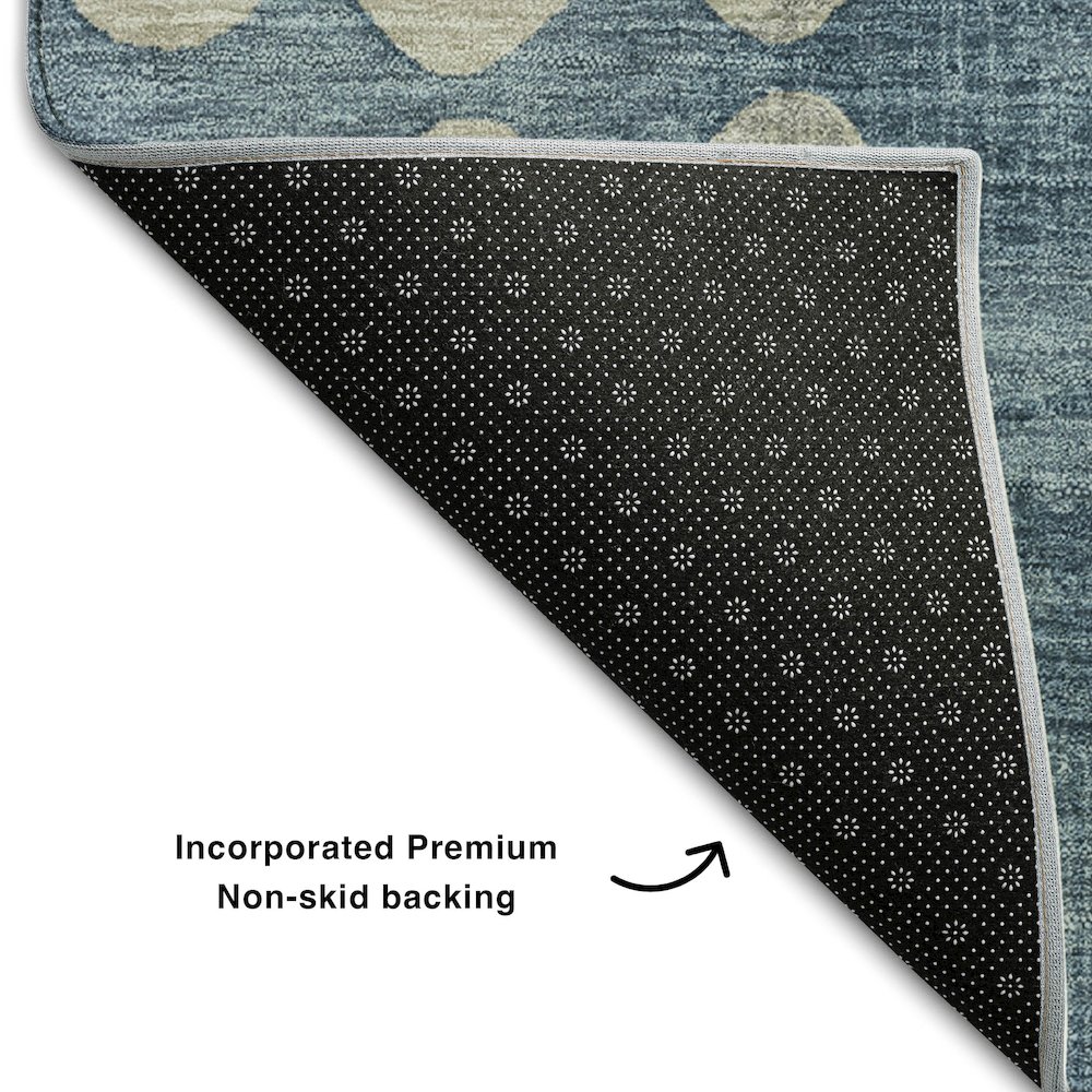 Premium Machine Washable Mayfield AMF869 Denim 9' x 12' Rug. Picture 2