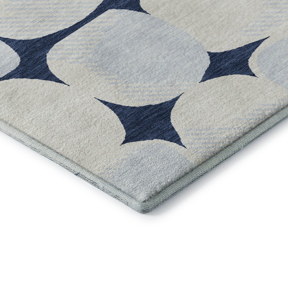 Premium Machine Washable Mayfield AMF870 Navy 9' x 12' Rug. Picture 3