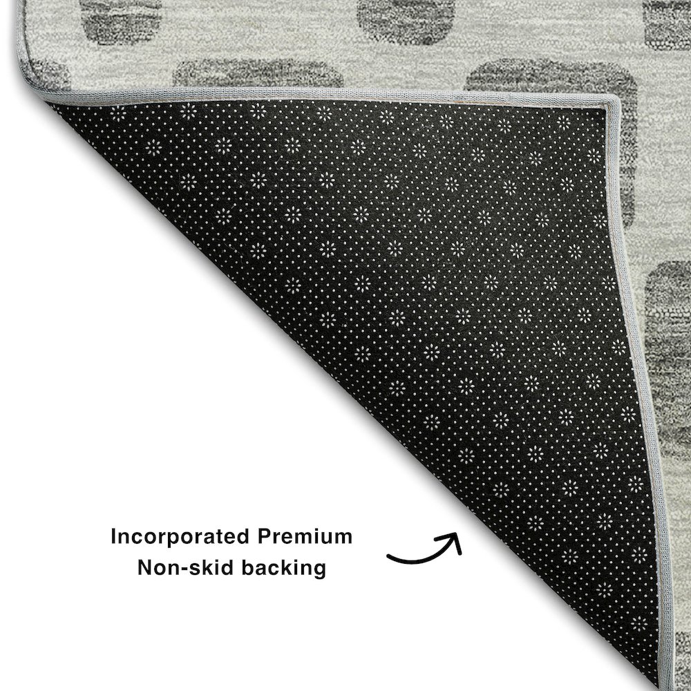 Premium Machine Washable Mayfield AMF871 Gray 9' x 12' Rug. Picture 2