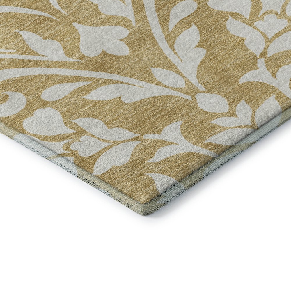 Premium Machine Washable Mayfield AMF875 Gold 9' x 12' Rug. Picture 3
