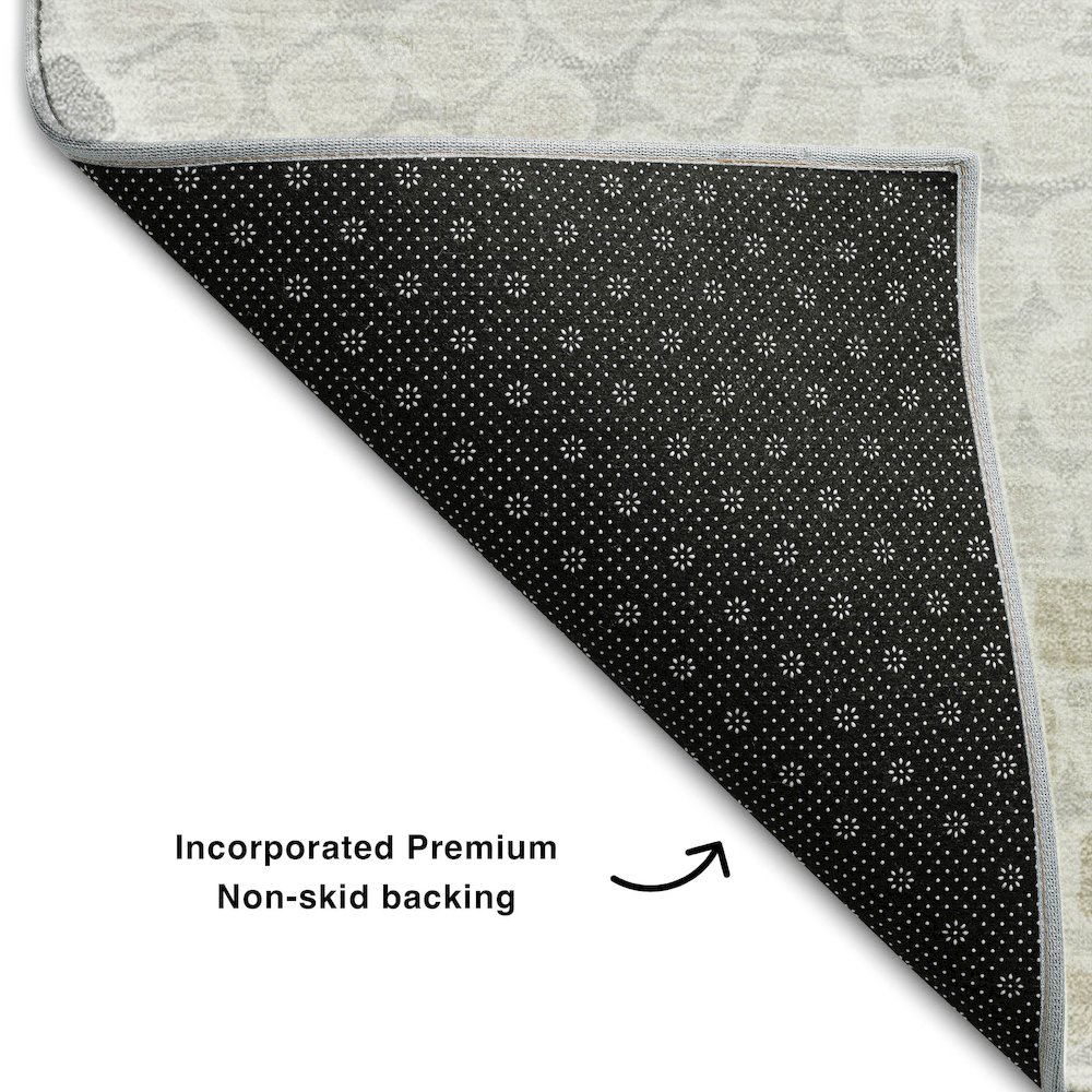 Premium Machine Washable Mayfield AMF882 Gray 9' x 12' Rug. Picture 2