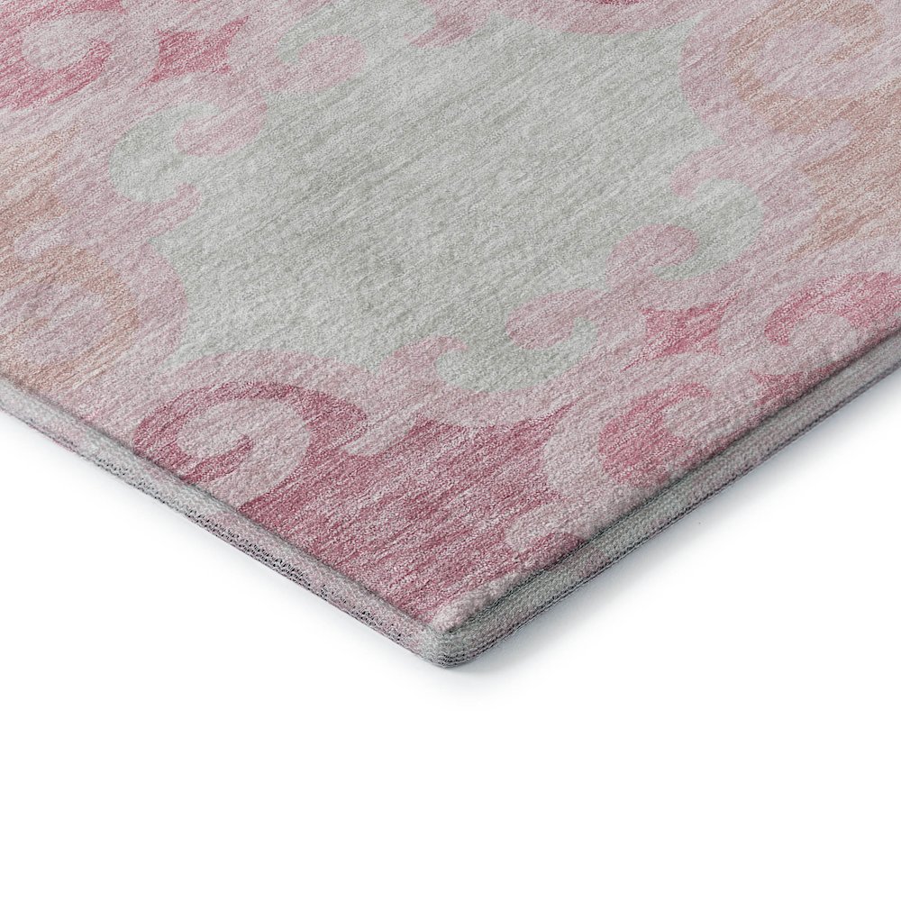 Premium Machine Washable Mayfield AMF883 Pink 9' x 12' Rug. Picture 3
