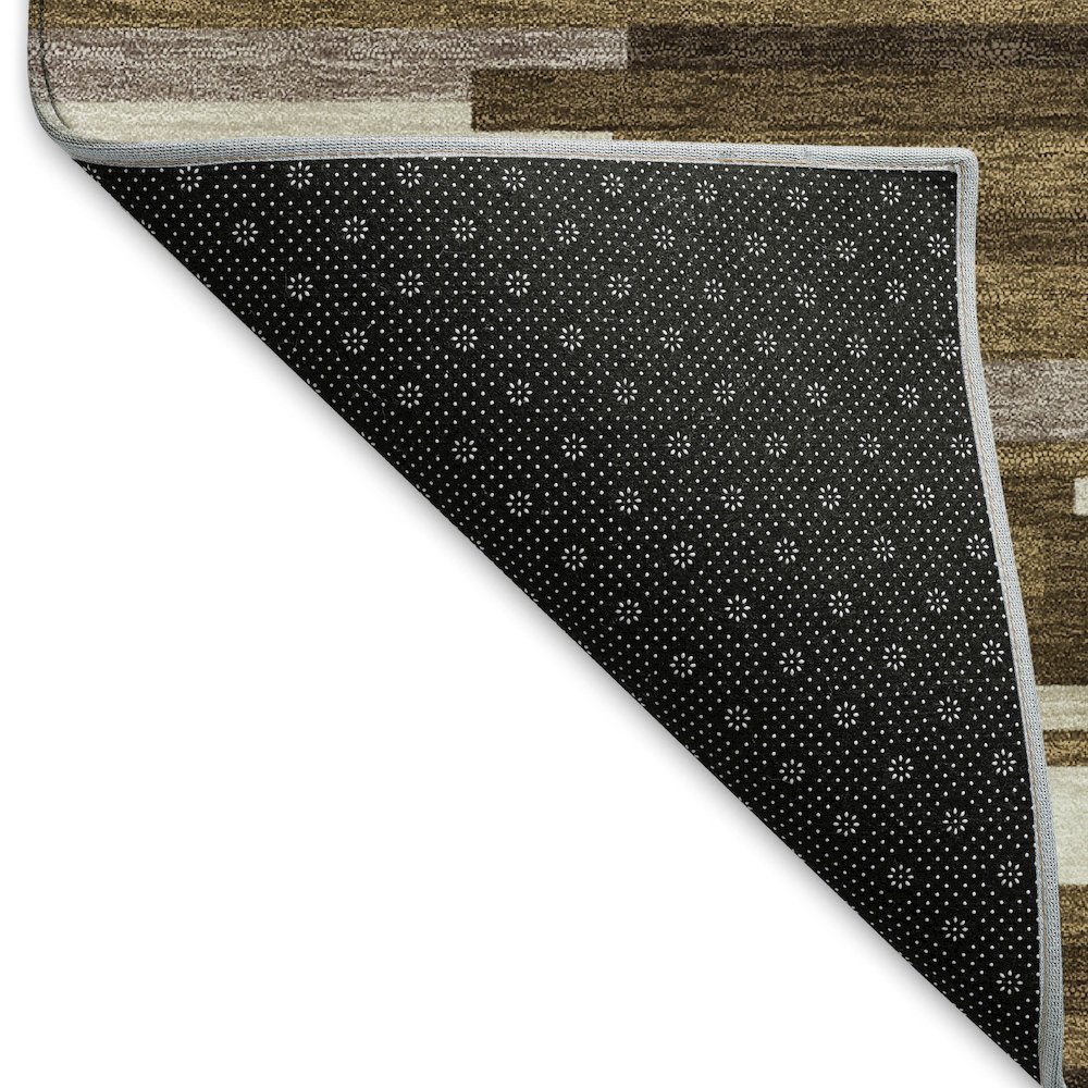 Premium Machine Washable Mayfield AMF894 Brown 9' x 12' Rug. Picture 2