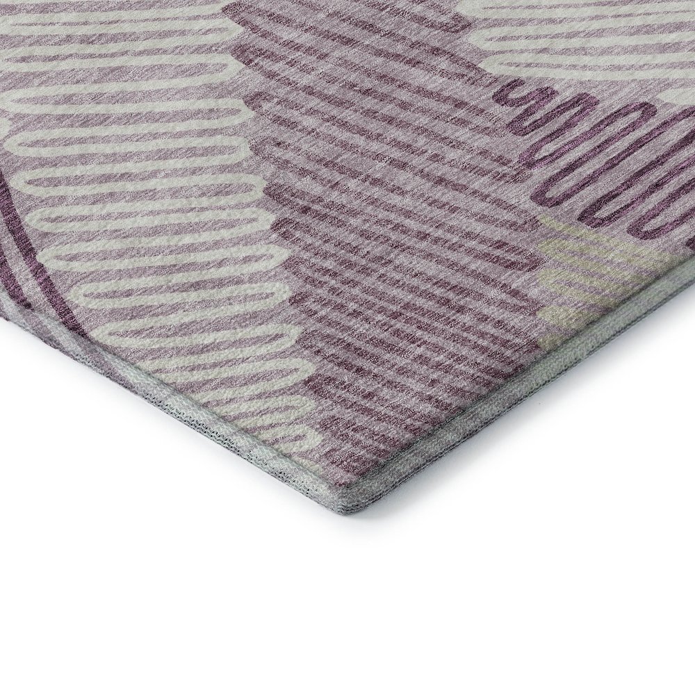 Premium Machine Washable Mayfield AMF904 Lavender 9' x 12' Rug. Picture 3