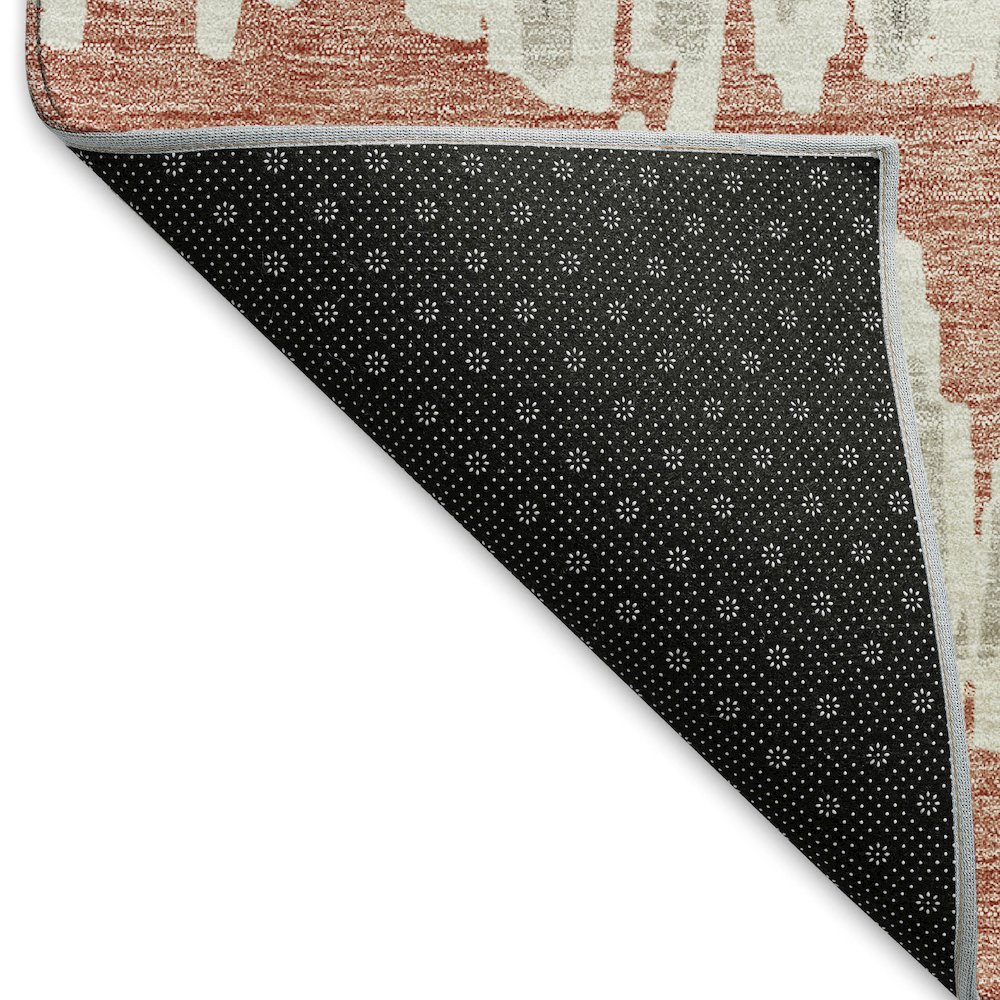Premium Machine Washable Mayfield AMF905 Salmon 9' x 12' Rug. Picture 2