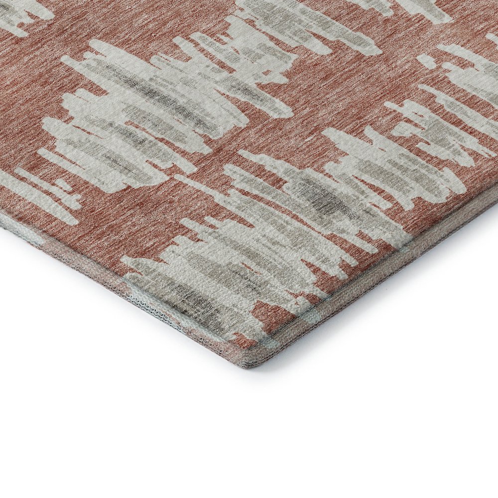 Premium Machine Washable Mayfield AMF905 Salmon 9' x 12' Rug. Picture 3