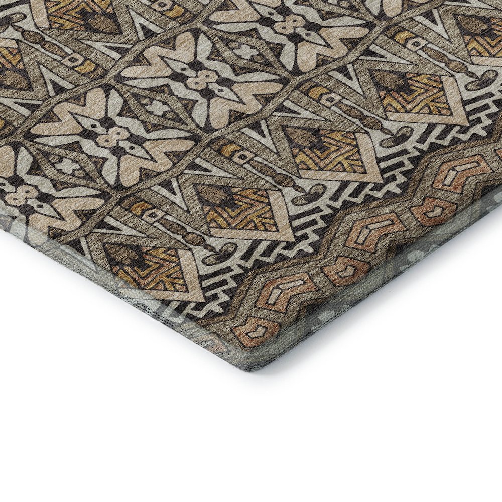 Premium Machine Washable Mayfield AMF909 Taupe 9' x 12' Rug. Picture 3