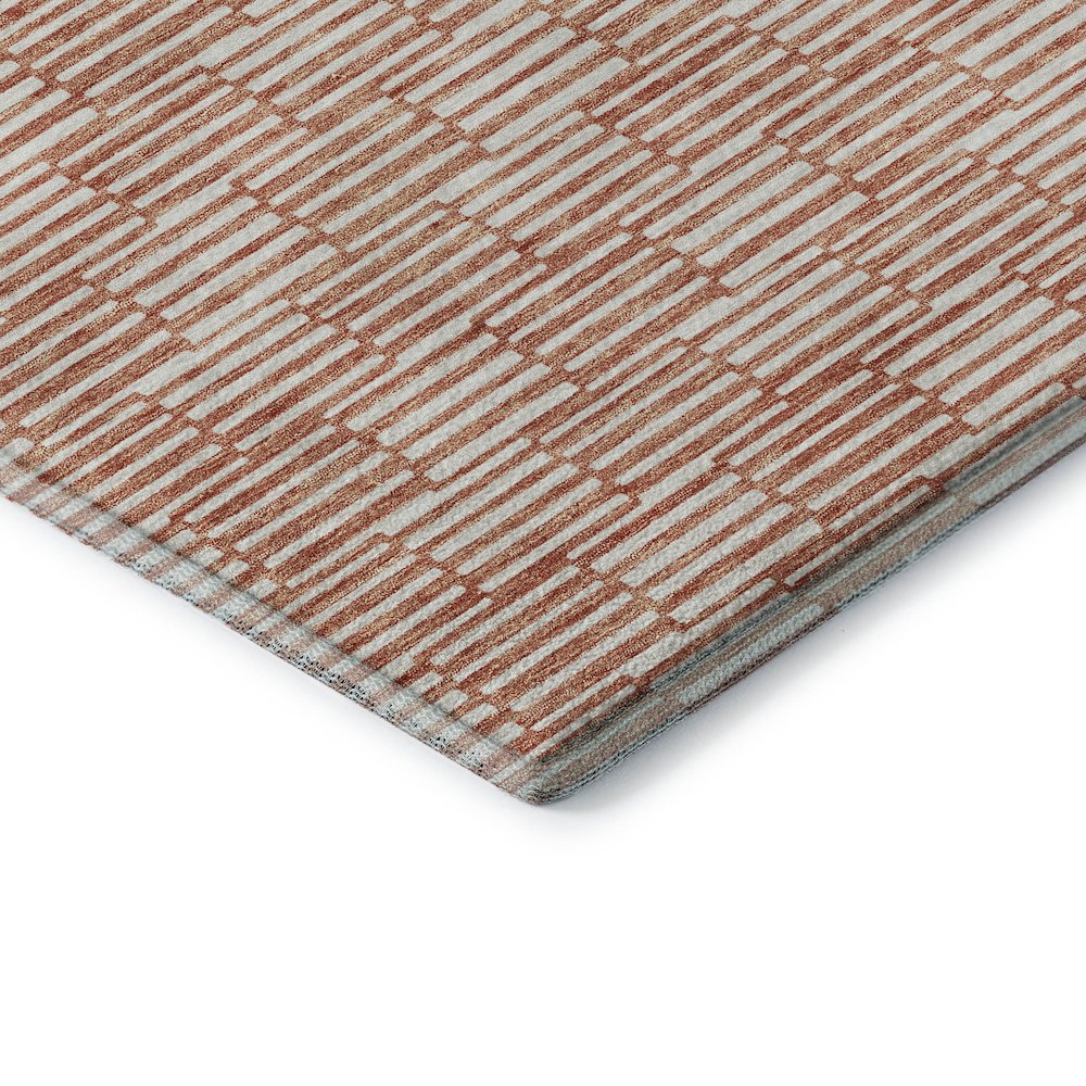 Premium Machine Washable Mayfield AMF918 Salmon 9' x 12' Rug. Picture 3