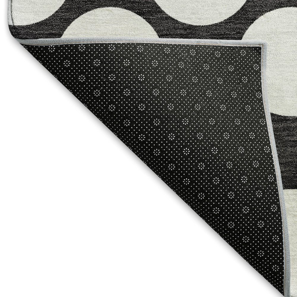Premium Machine Washable Mayfield AMF921 Black 9' x 12' Rug. Picture 2