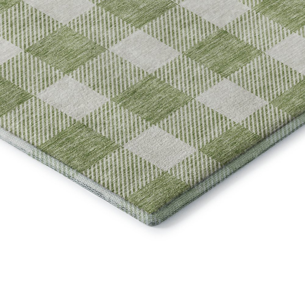 Premium Machine Washable Mayfield AMF923 Aloe 9' x 12' Rug. Picture 3