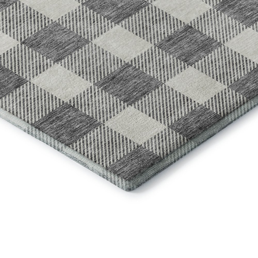 Premium Machine Washable Mayfield AMF923 Gray 9' x 12' Rug. Picture 3