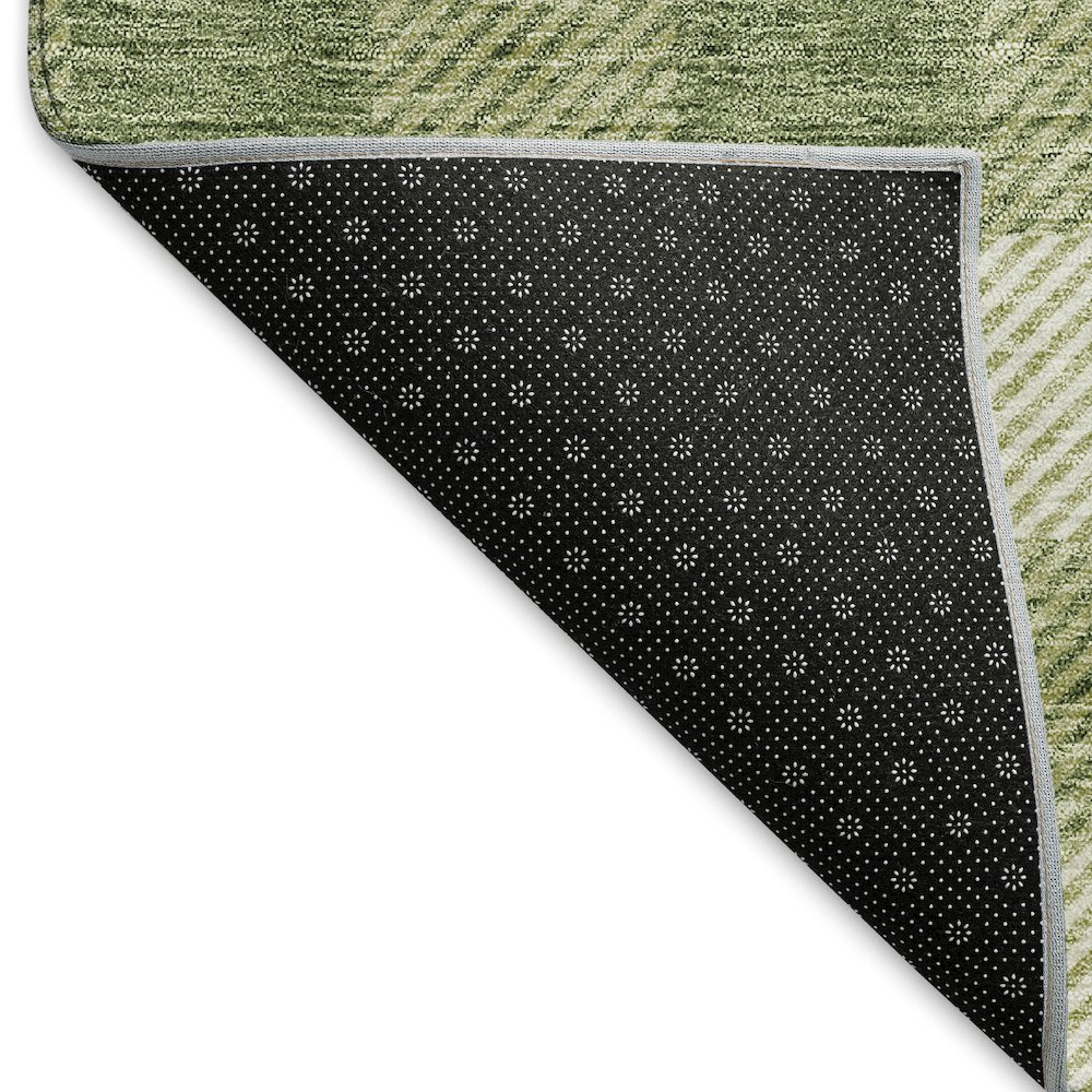 Premium Machine Washable Mayfield AMF924 Green 9' x 12' Rug. Picture 2