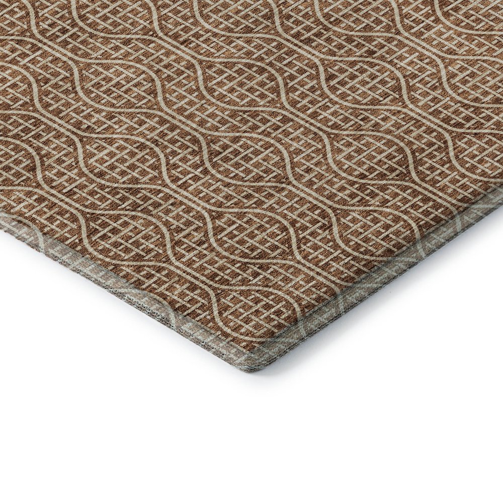 Premium Machine Washable Mayfield AMF926 Paprika 9' x 12' Rug. Picture 3