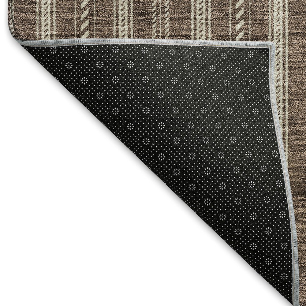 Premium Machine Washable Mayfield AMF929 Brown 9' x 12' Rug. Picture 2