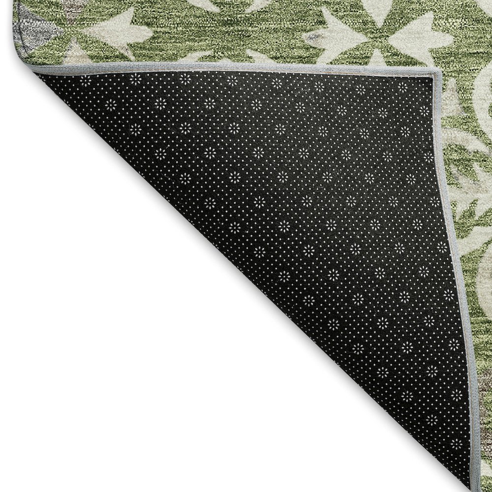 Premium Machine Washable Mayfield AMF930 Green 9' x 12' Rug. Picture 2