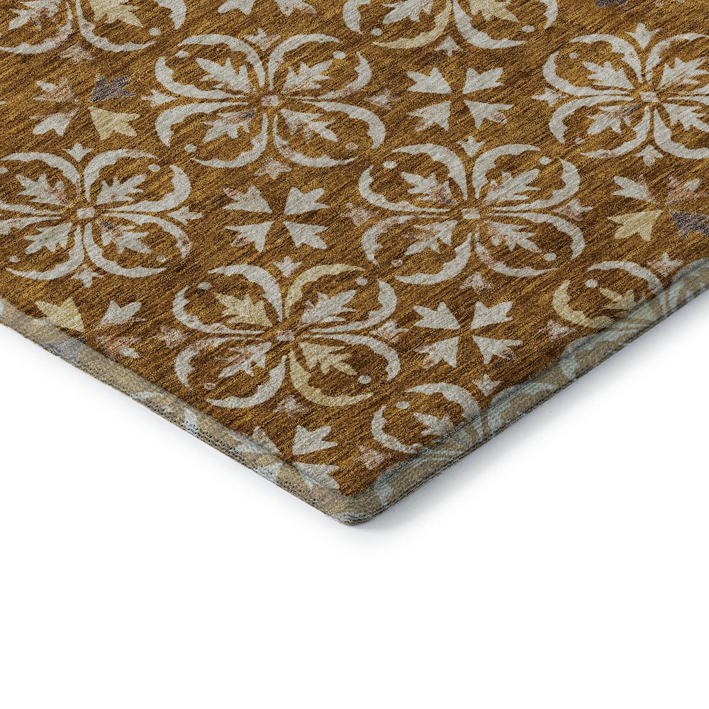Premium Machine Washable Mayfield AMF930 Paprika 9' x 12' Rug. Picture 3