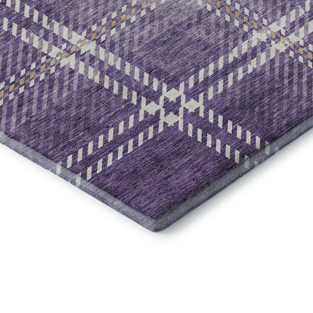 Premium Machine Washable Mayfield AMF935 Purple 9' x 12' Rug. Picture 3