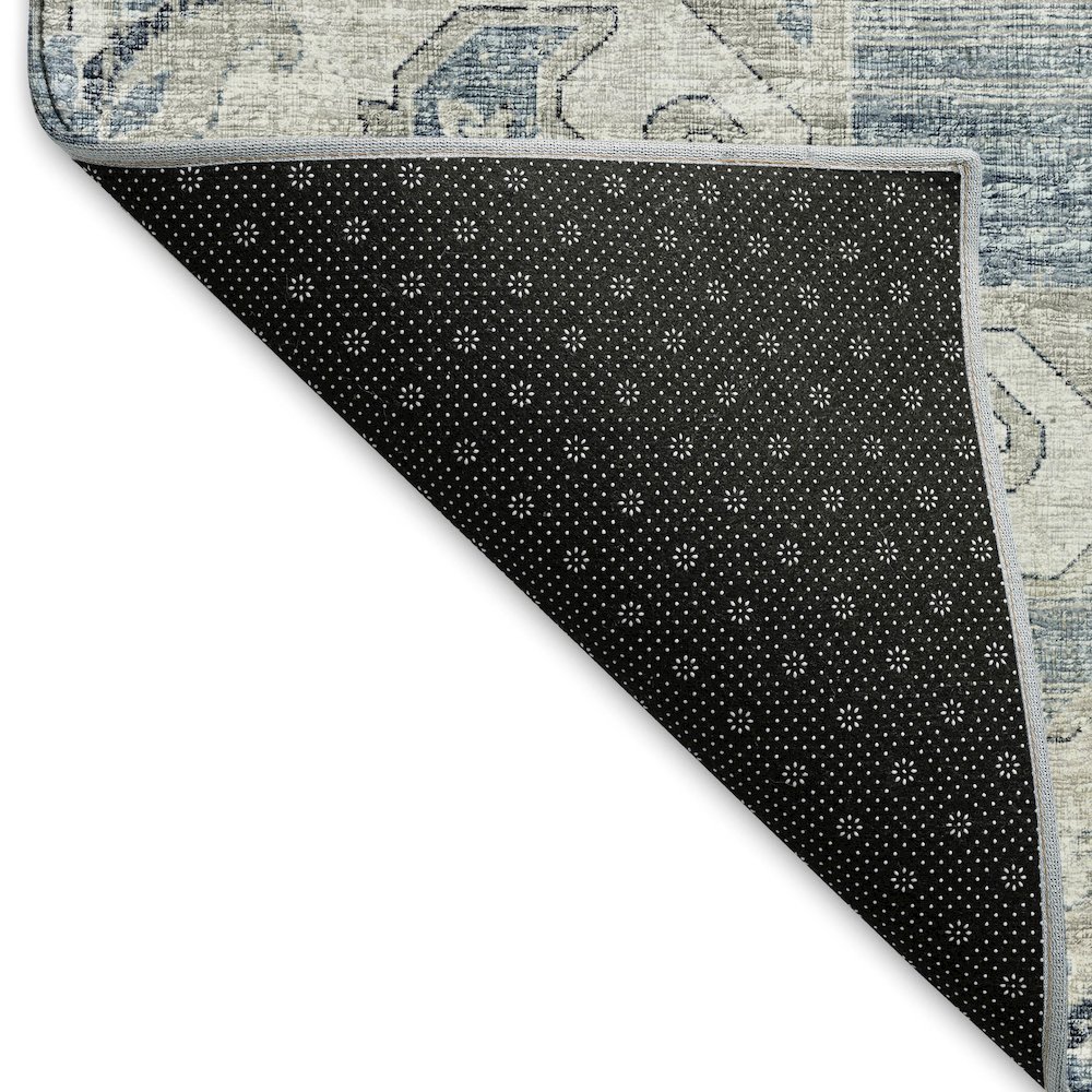 Premium Machine Washable Mayfield  Blue 9' x 12' Rug. Picture 2