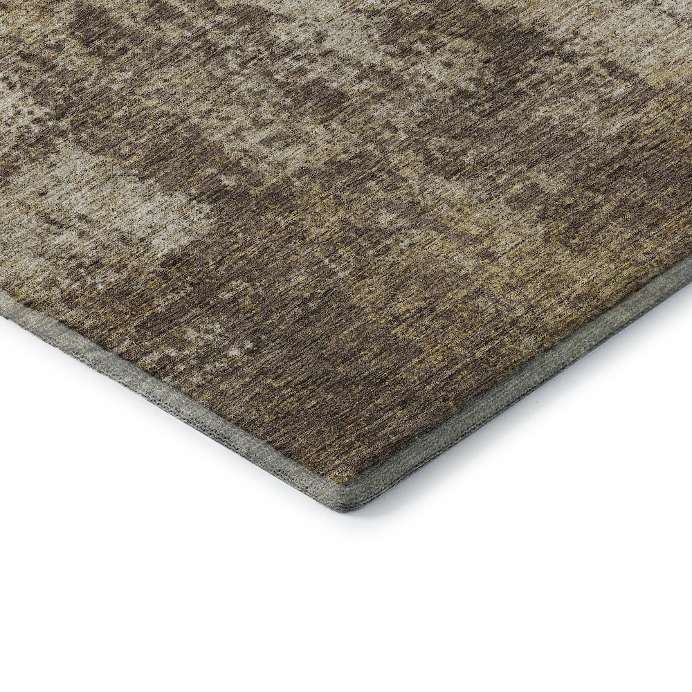 Premium Machine Washable Mayfield AMF940 Brown 9' x 12' Rug. Picture 3