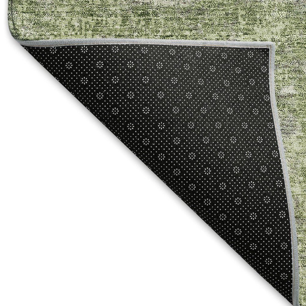 Premium Machine Washable Mayfield AMF940 Green 9' x 12' Rug. Picture 2