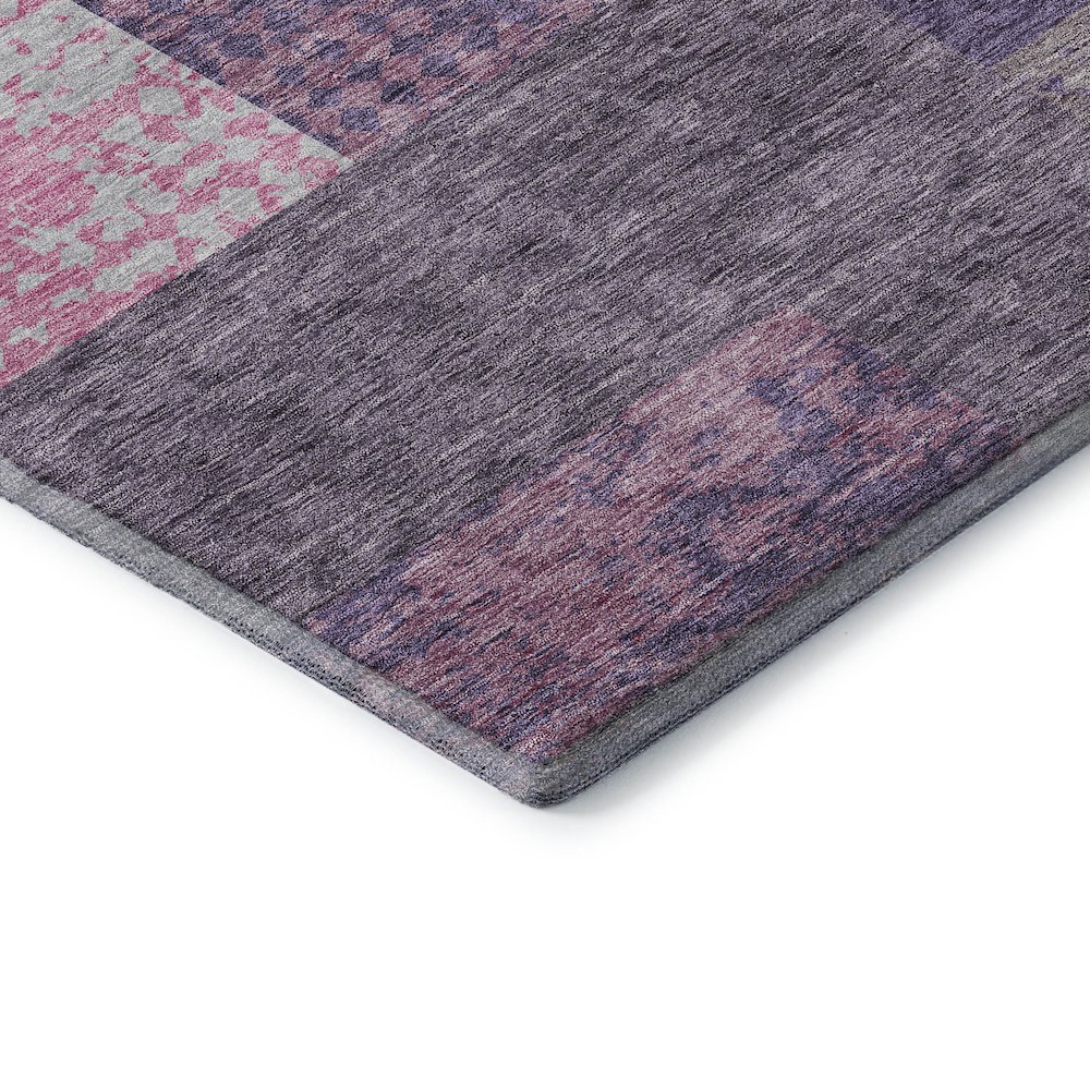 Premium Machine Washable Mayfield AMF941 Purple 9' x 12' Rug. Picture 3