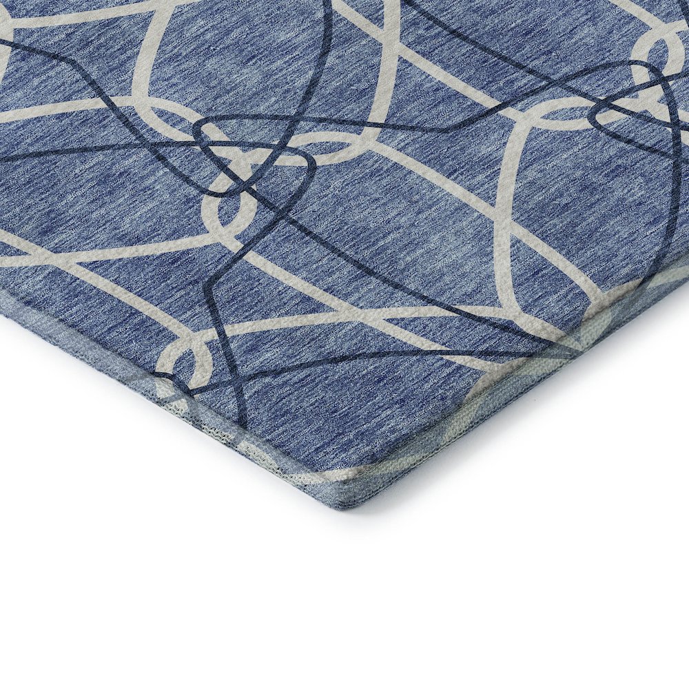 Premium Machine Washable Mayfield AMF950 Denim 9' x 12' Rug. Picture 3