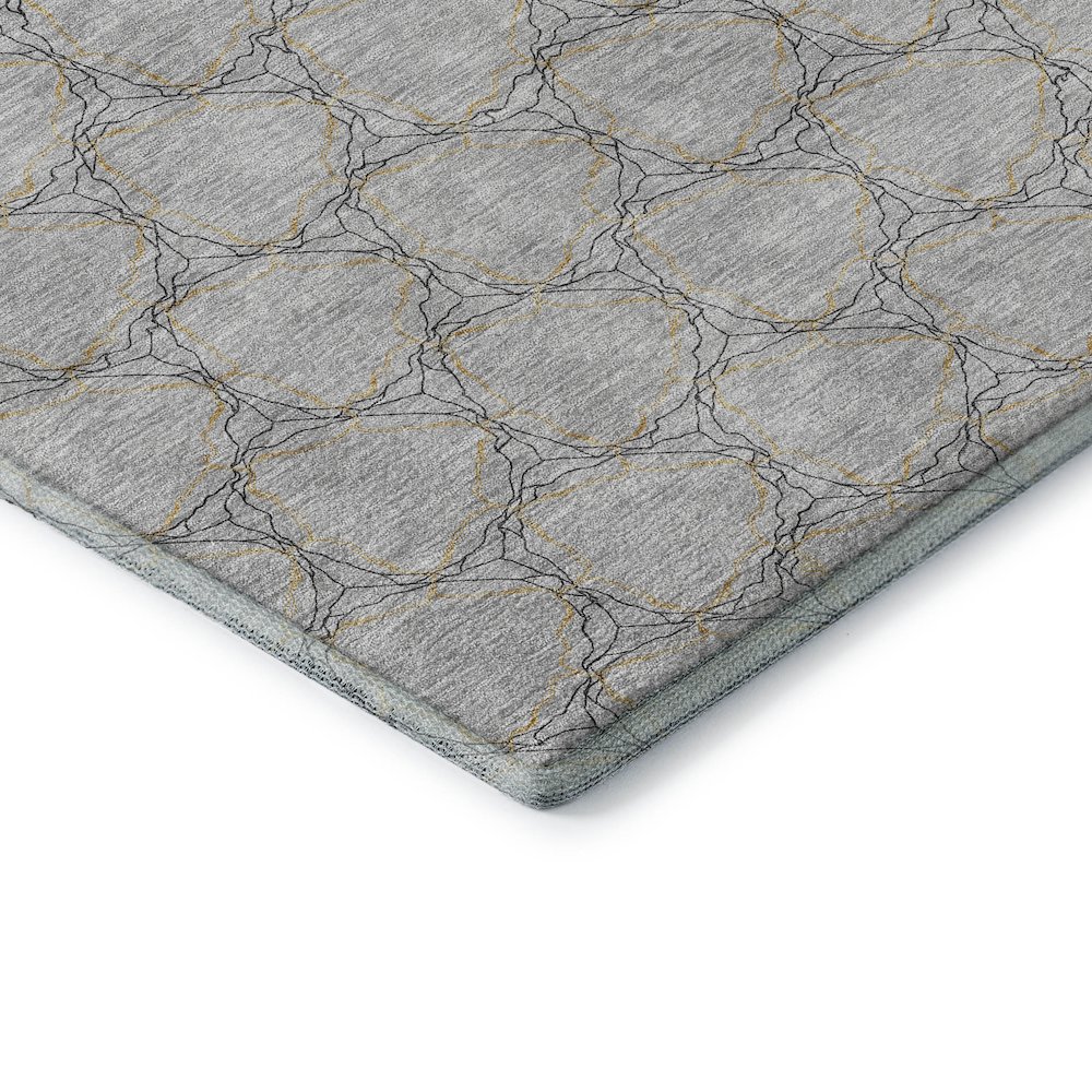 Premium Machine Washable Mayfield AMF960 Gray 9' x 12' Rug. Picture 3