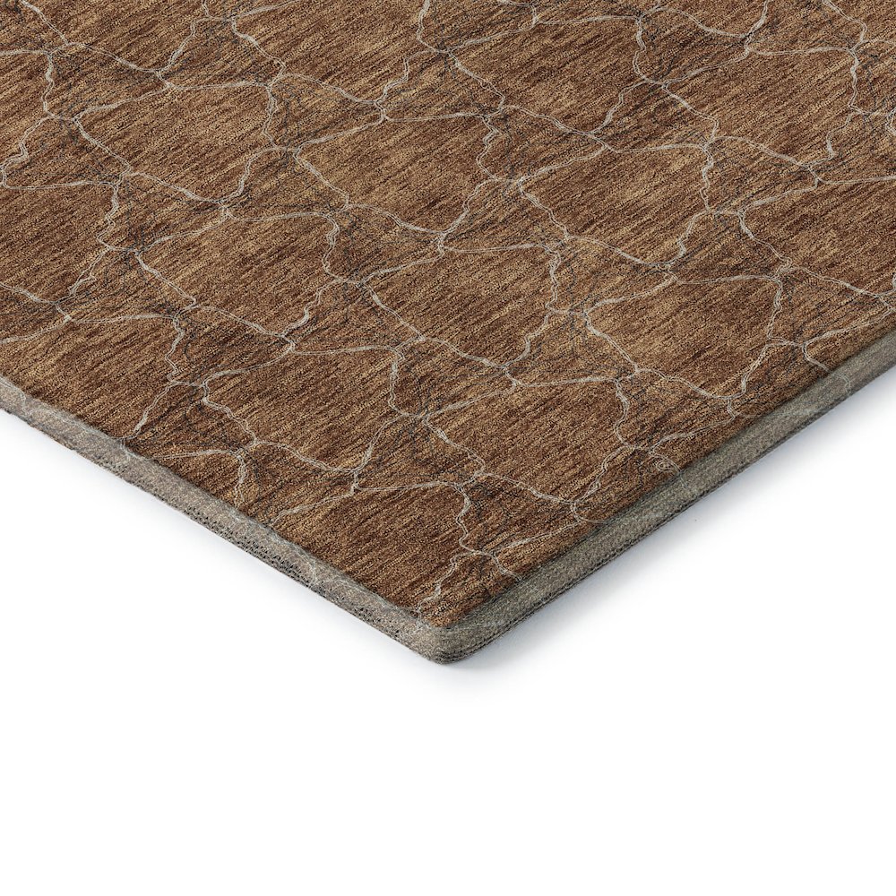 Premium Machine Washable Mayfield AMF960 Paprika 9' x 12' Rug. Picture 3