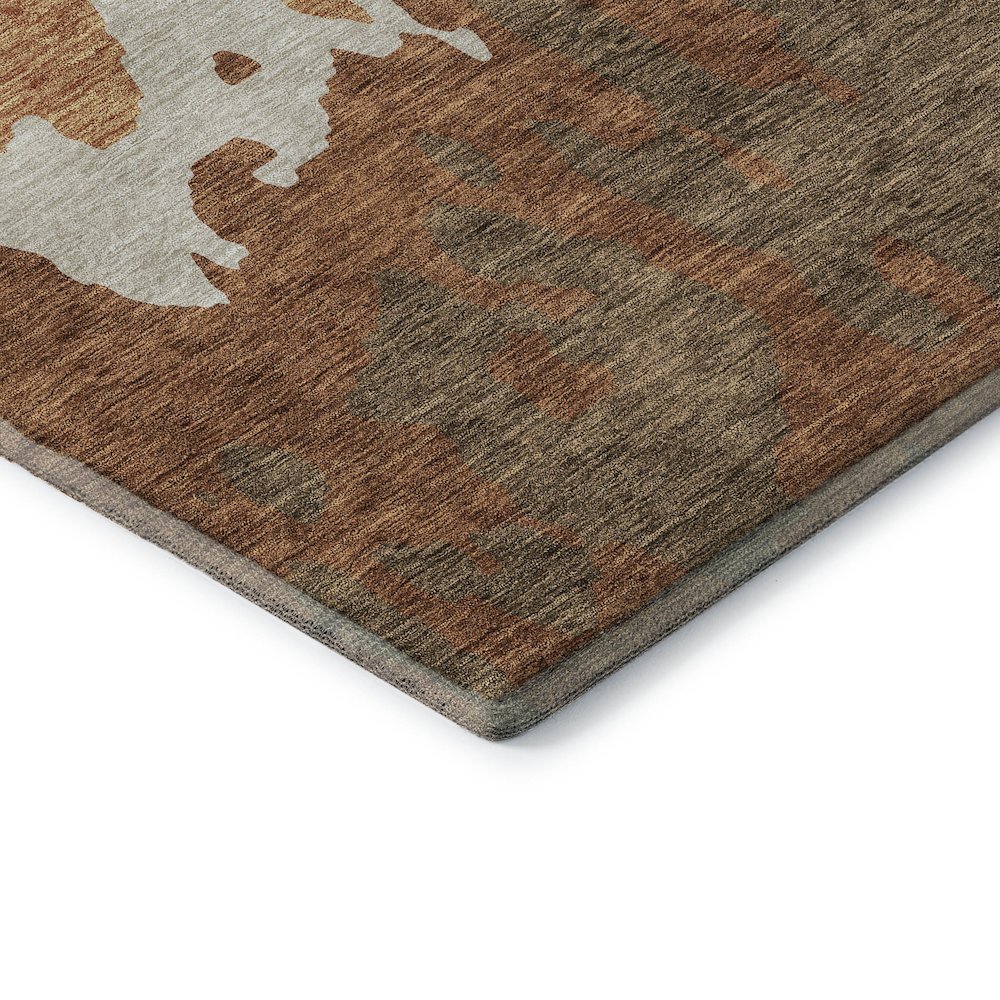 Premium Machine Washable Mayfield AMF961 Paprika 9' x 12' Rug. Picture 3