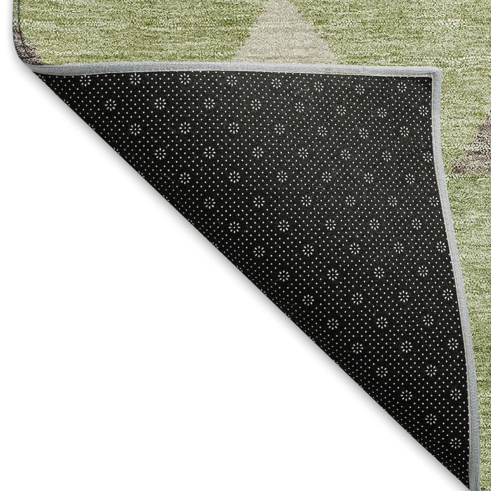 Premium Machine Washable Mayfield AMF965 Green 9' x 12' Rug. Picture 2