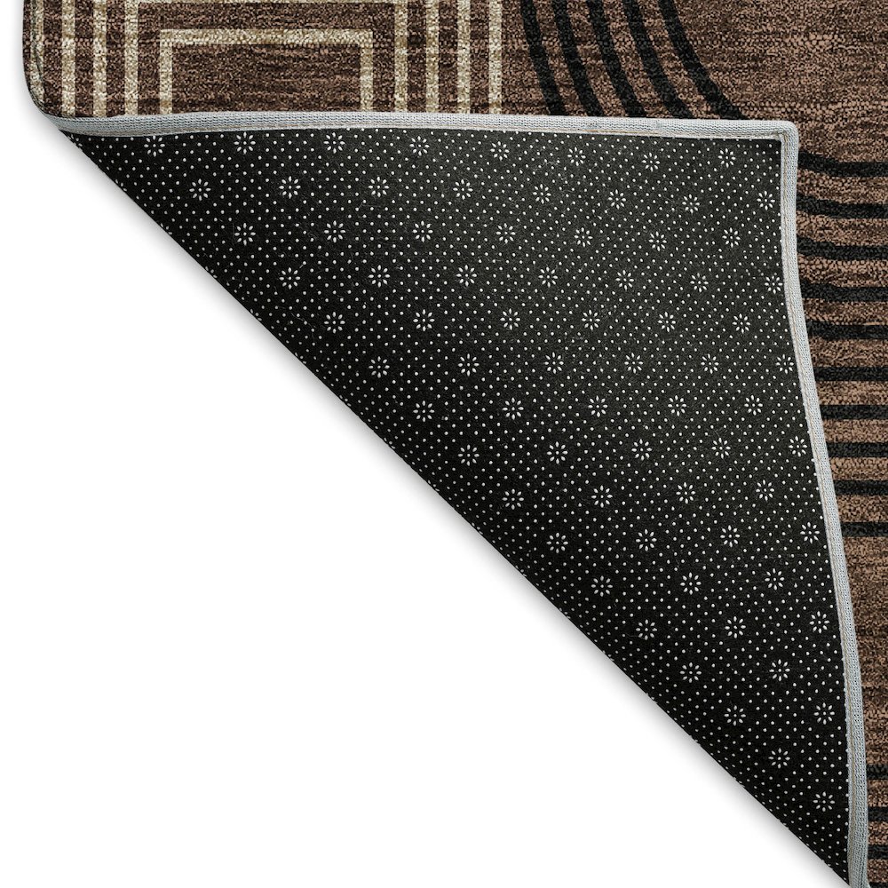 Premium Machine Washable Mayfield AMF967 Chocolate 9' x 12' Rug. Picture 2