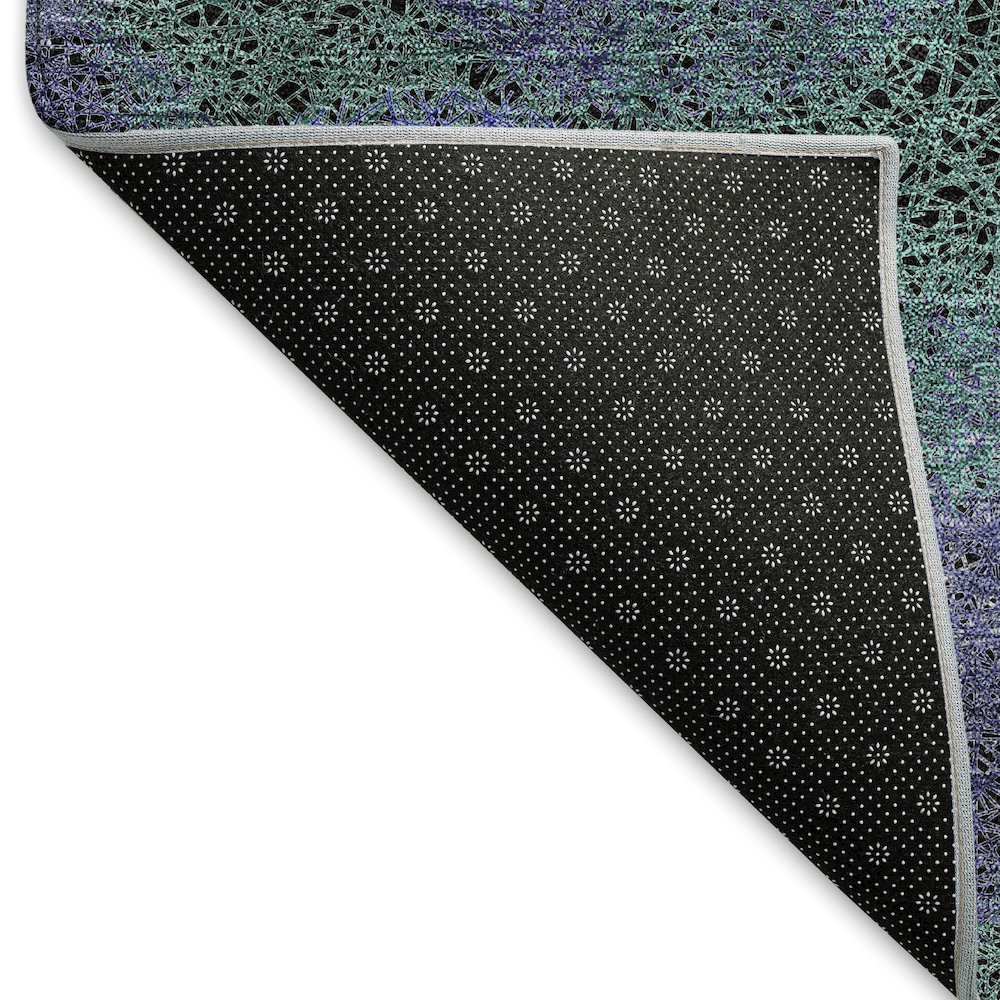 Premium Machine Washable Mayfield AMF977 Purple 9' x 12' Rug. Picture 2