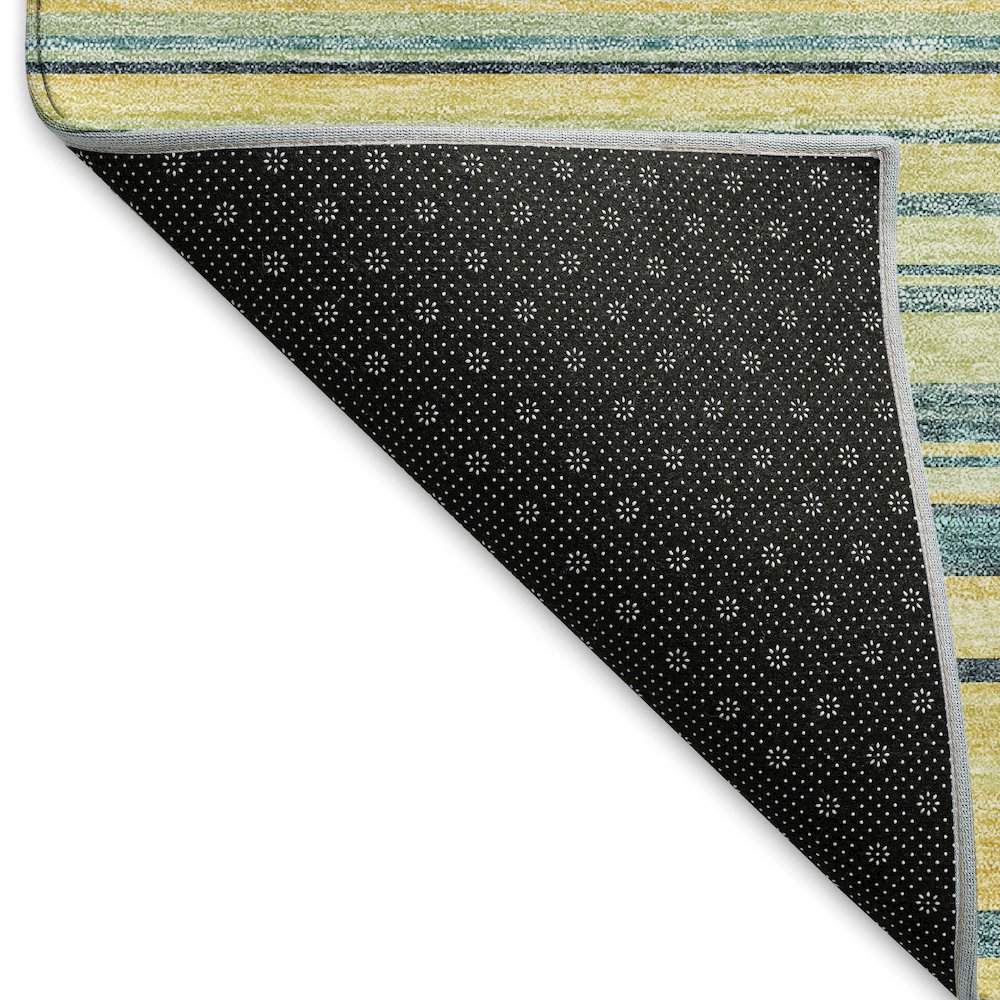 Premium Machine Washable Mayfield AMF979 Yellow 9' x 12' Rug. Picture 2