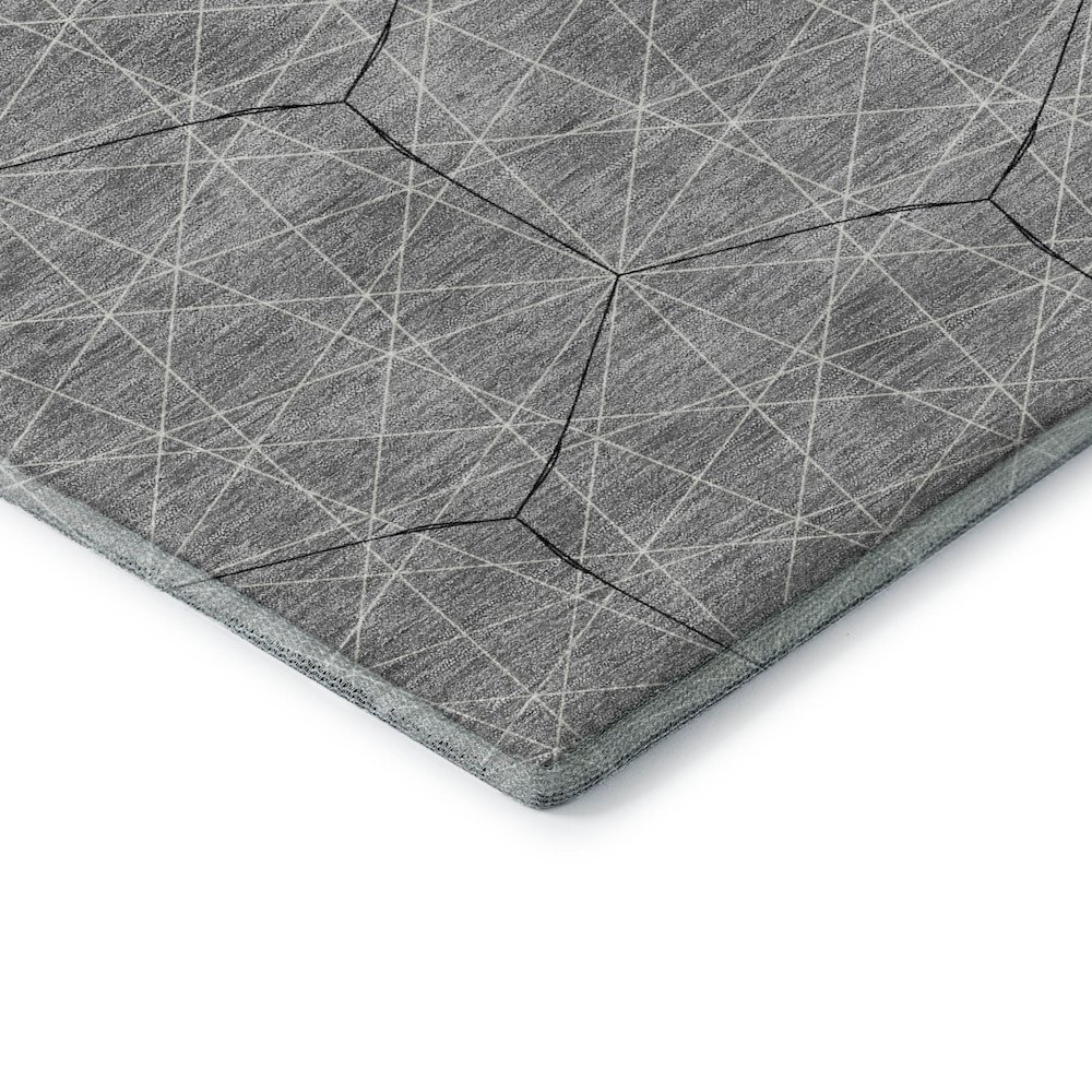 Premium Machine Washable Mayfield AMF987 Gray 9' x 12' Rug. Picture 3