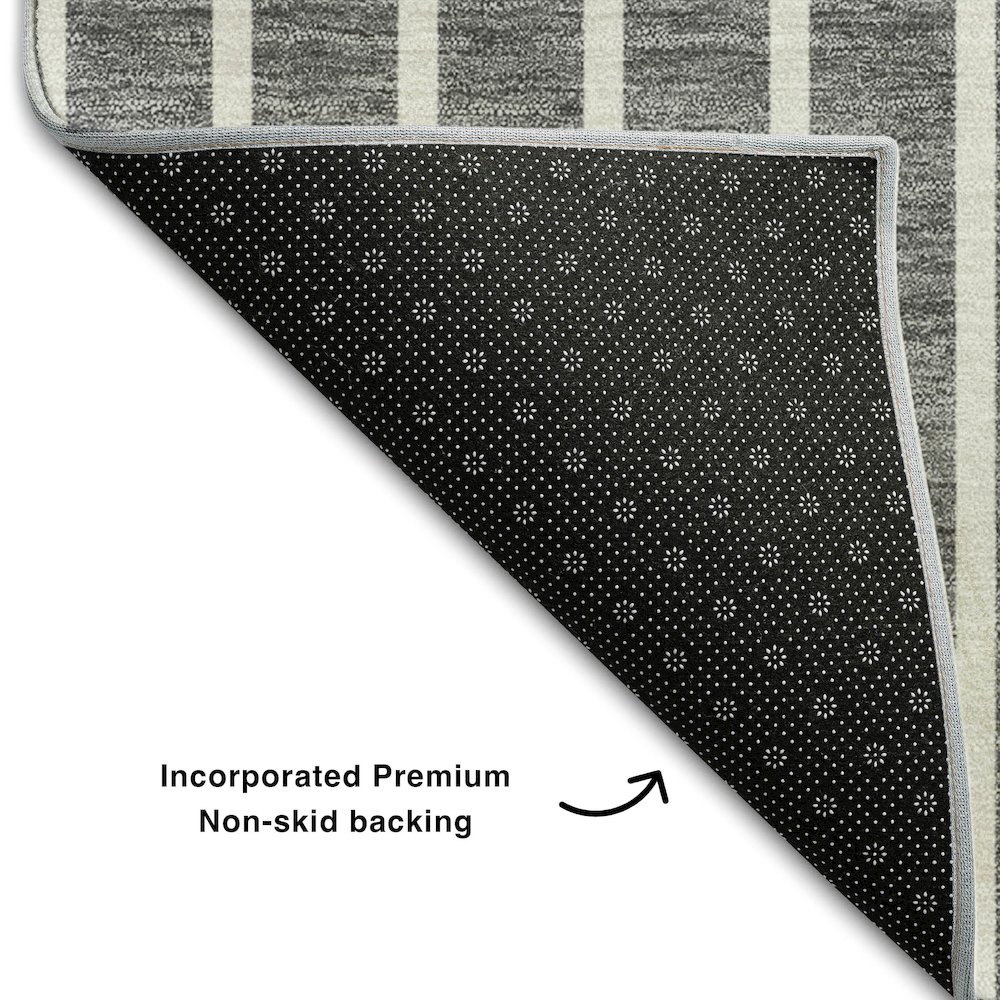 Premium Machine Washable Mayfield AMF994 Gray 9' x 12' Rug. Picture 2