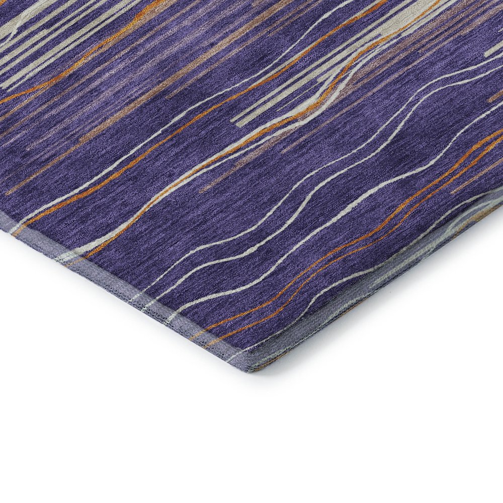 Premium Machine Washable Mayfield AMF996 Purple 9' x 12' Rug. Picture 3